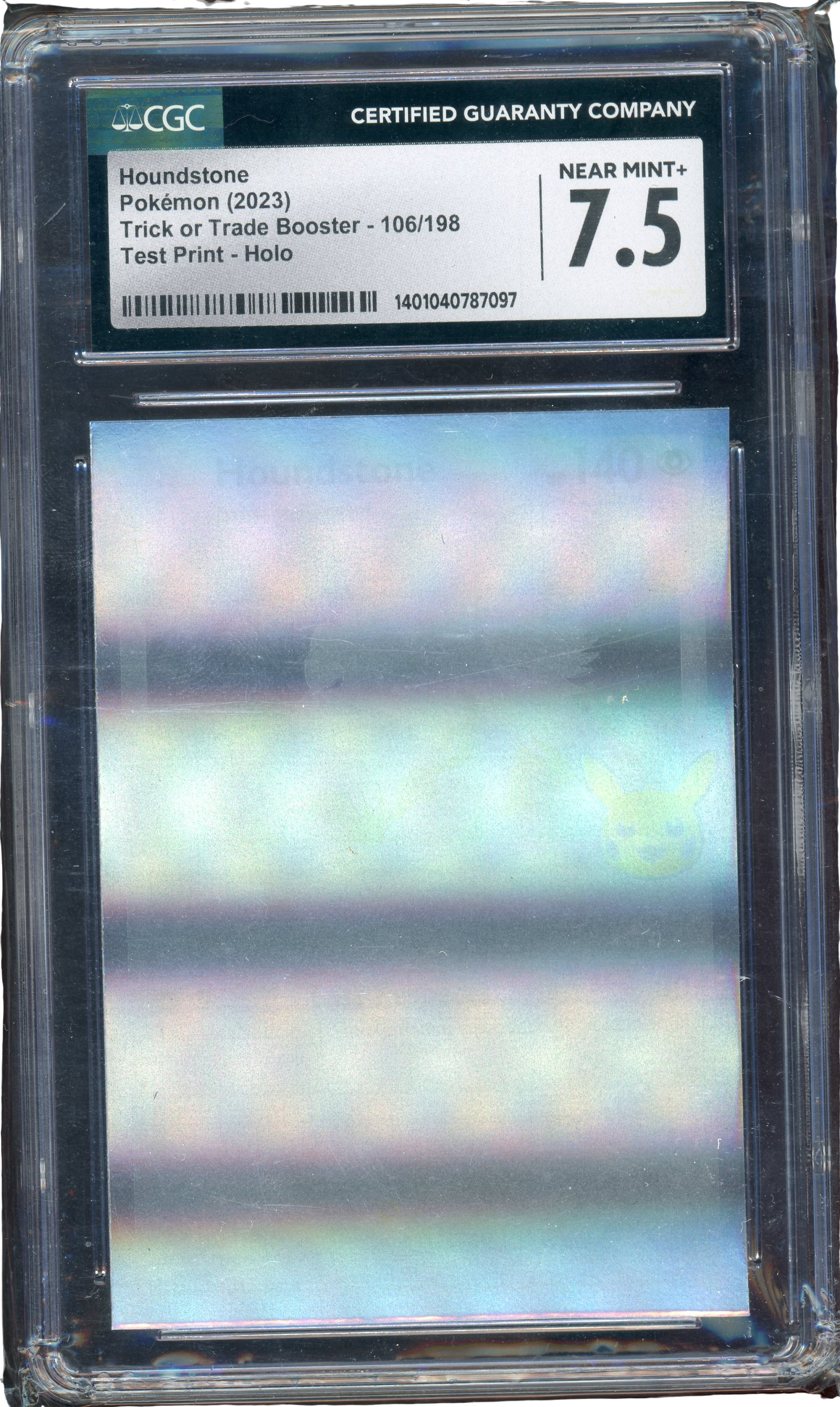 CGC 7.5 HOUNDSTONE TRICK OR TRADE *TEST PRINT* HOLO