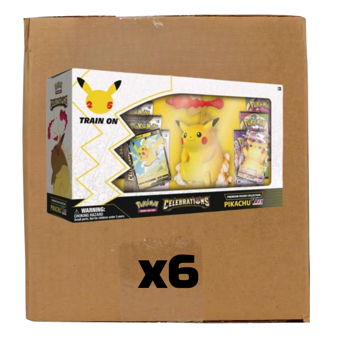 Sealed Case 25th Anniversary Pikachu VMAX
