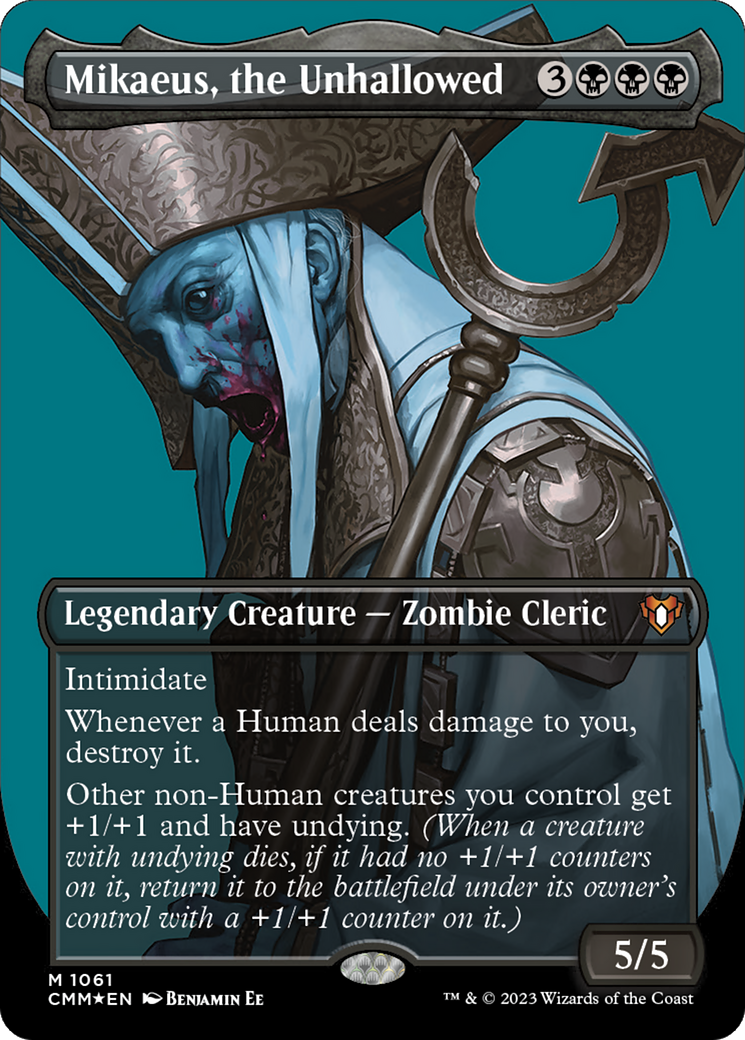 Mikaeus, the Unhallowed (CMM-1061) - Commander Masters (Borderless) Foil