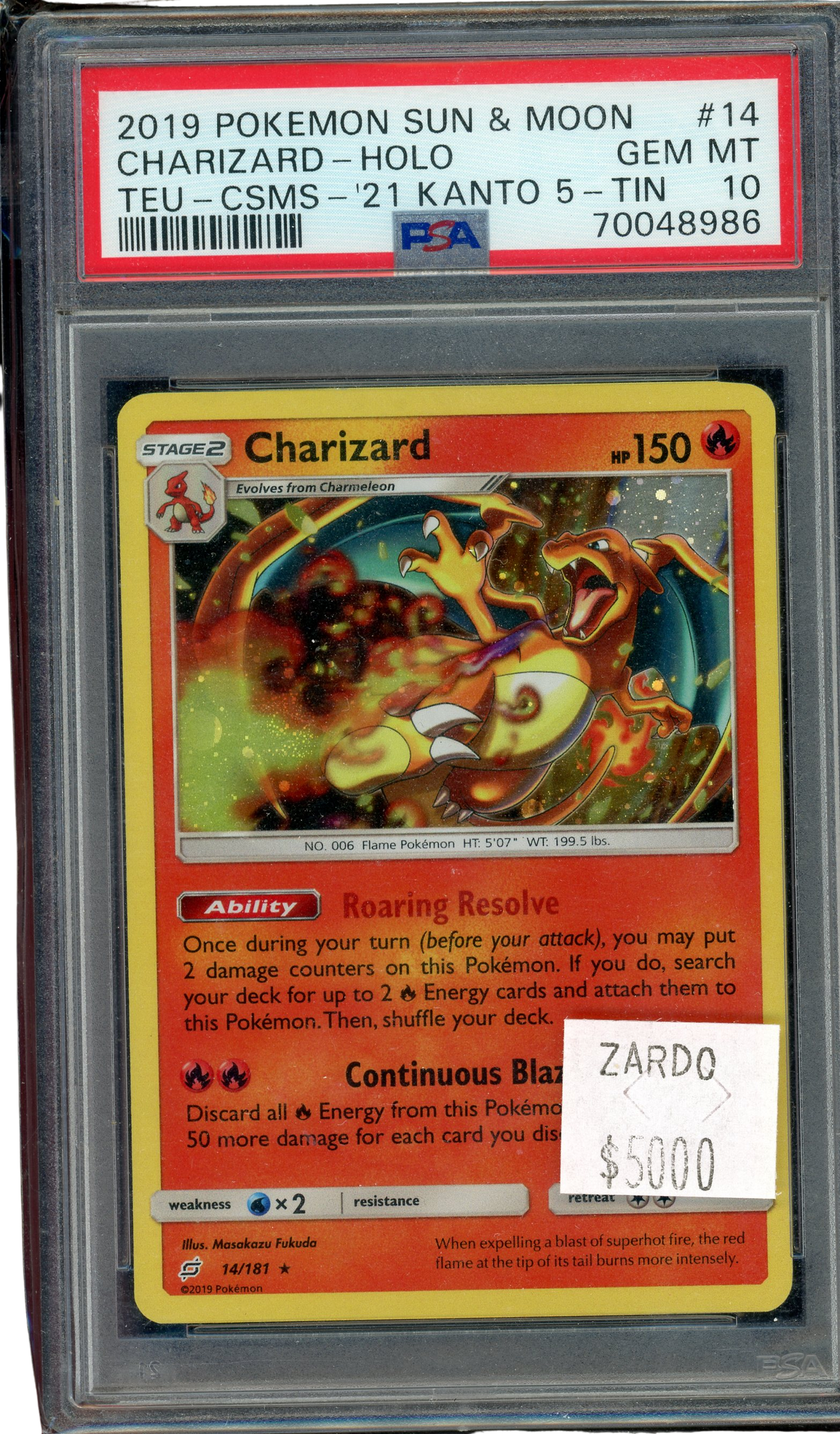 PSA 10 Charizard Holo -Costco Promo
