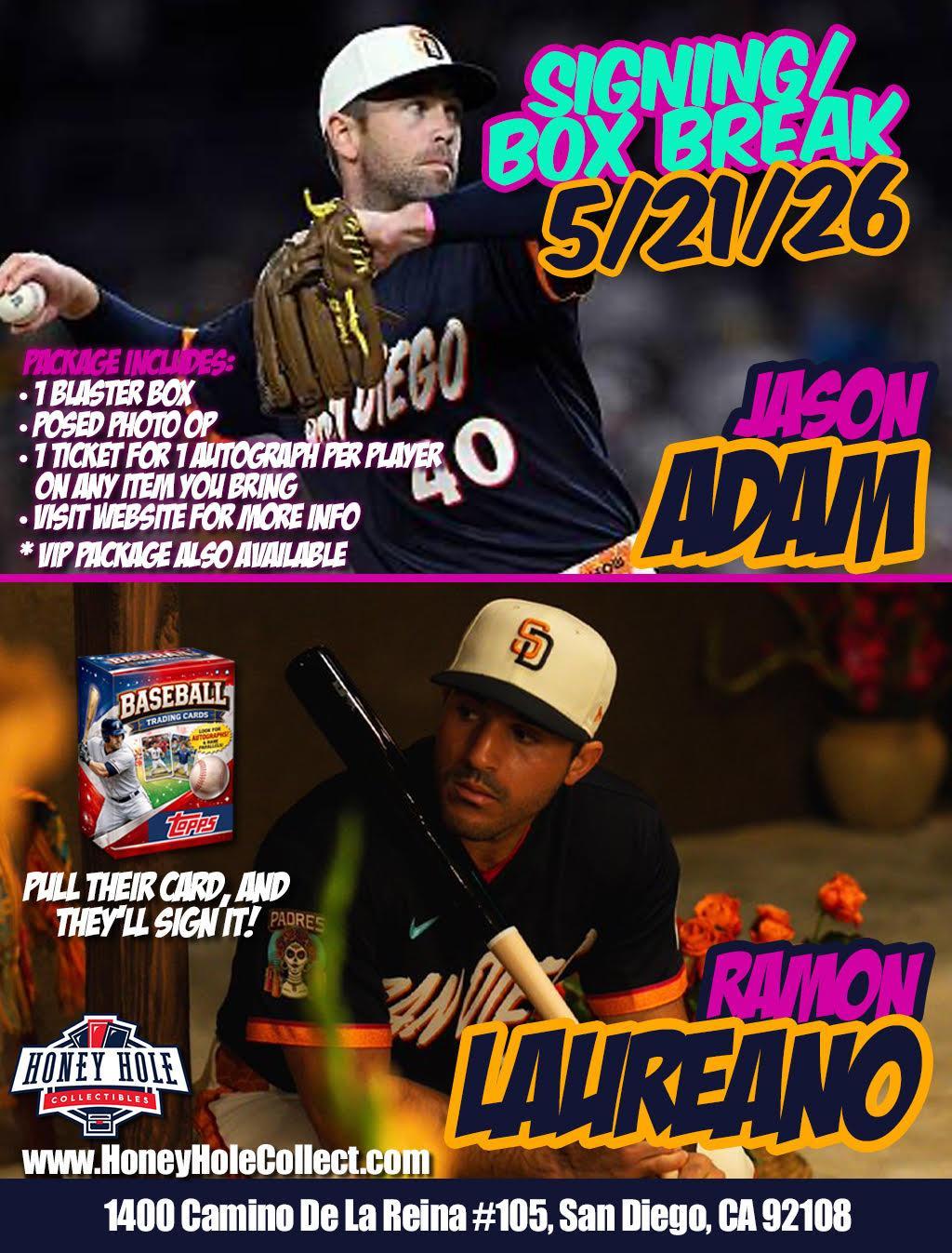 LAUREANO AND ADAM BOX BREAK EVENT