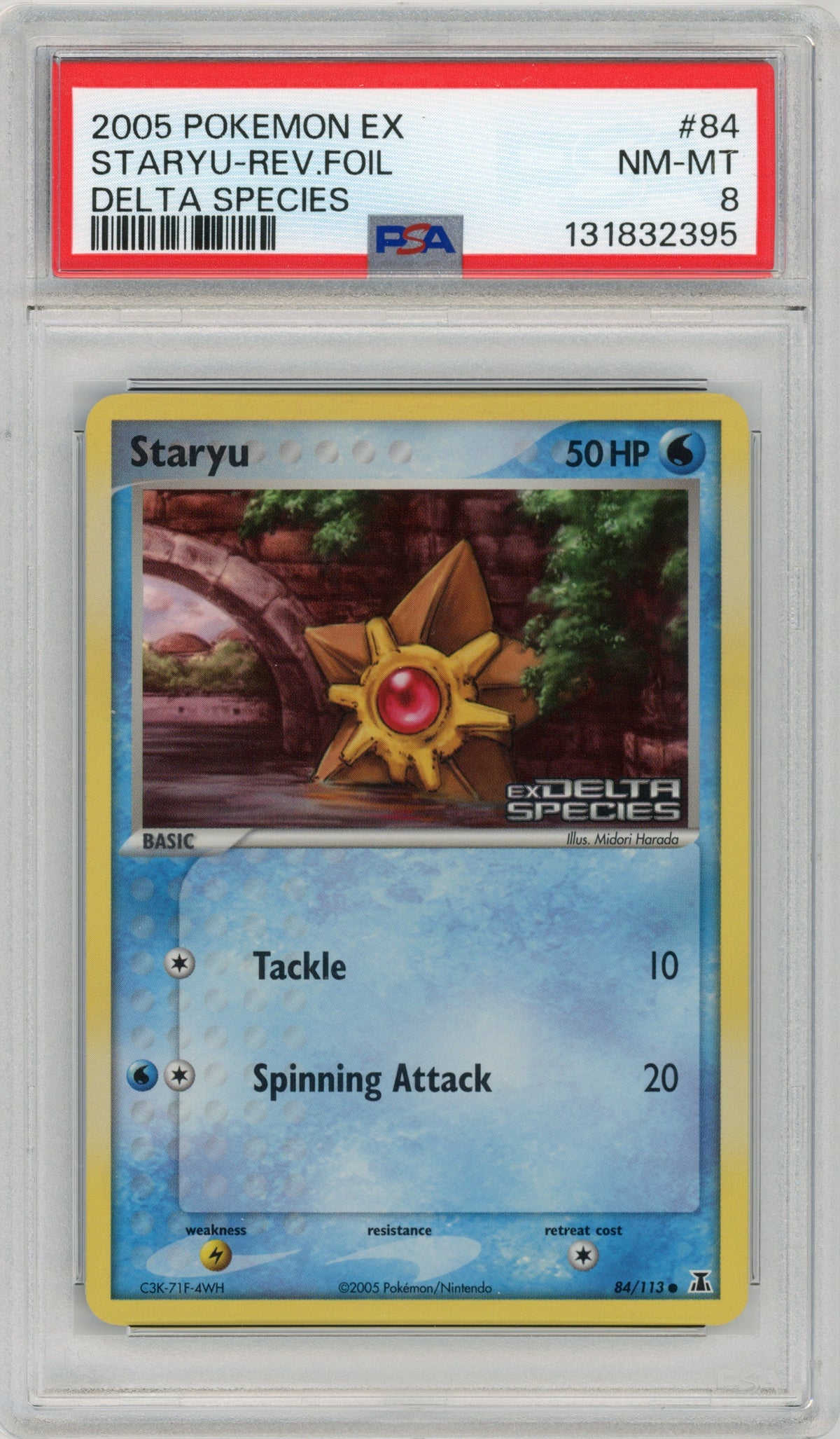 Staryu — PSA 8|Common|Reverse Holo — ID 17542