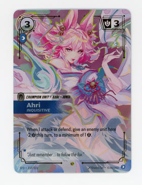 Ahri - Inquisitive — Overnumbered|Foil — ID 17444