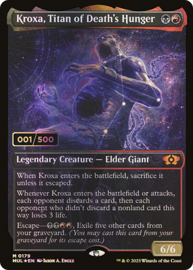 Kroxa, Titan of Death's Hunger (MUL-179Z) - Multiverse Legends: (Showcase) Foil