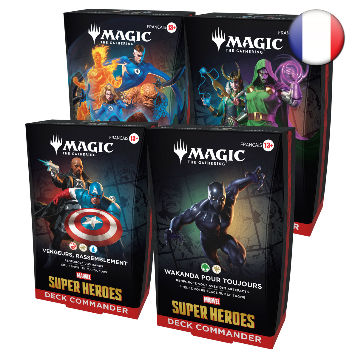 Marvel Super Heroes: Commander - Commander Decks - Set of 4 - French