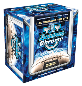 2025 Bowman Chrome University Football Sapphire Edition Box
