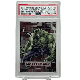2012 Marvel Beginnings Ultimate Green Goblin #M3-51 Prime Micromotion PSA 10
