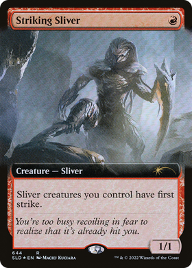 Striking Sliver (SLD-644) - Secret Lair Drop: (Extended Art) Foil