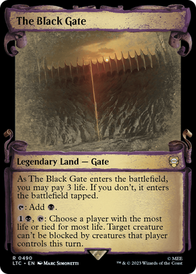 The Black Gate (LTC-490) - Tales of Middle-earth Commander: (Showcase)