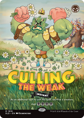 Culling the Weak (SLD-1818) - Secret Lair Drop (Borderless) Foil