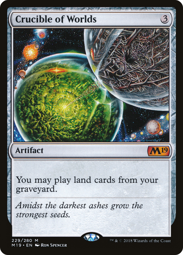 Crucible of Worlds (M19-229) - Core Set 2019 Foil