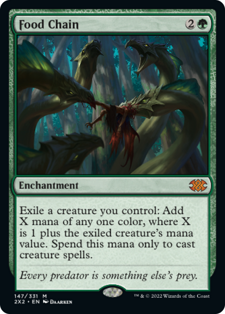 Food Chain (2X2-147) - Double Masters 2022 Foil