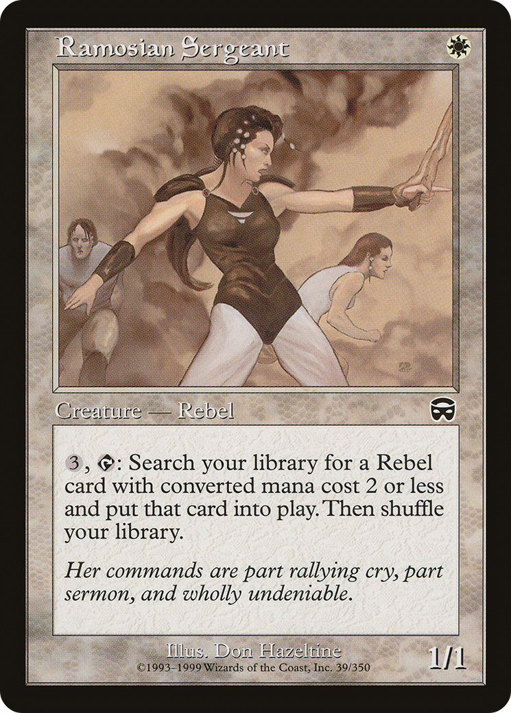 Ramosian Sergeant (MMQ-039) - Mercadian Masques Foil