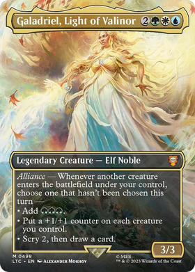 Galadriel, Light of Valinor (LTC-498) - Tales of Middle-earth Commander (Borderless) Foil