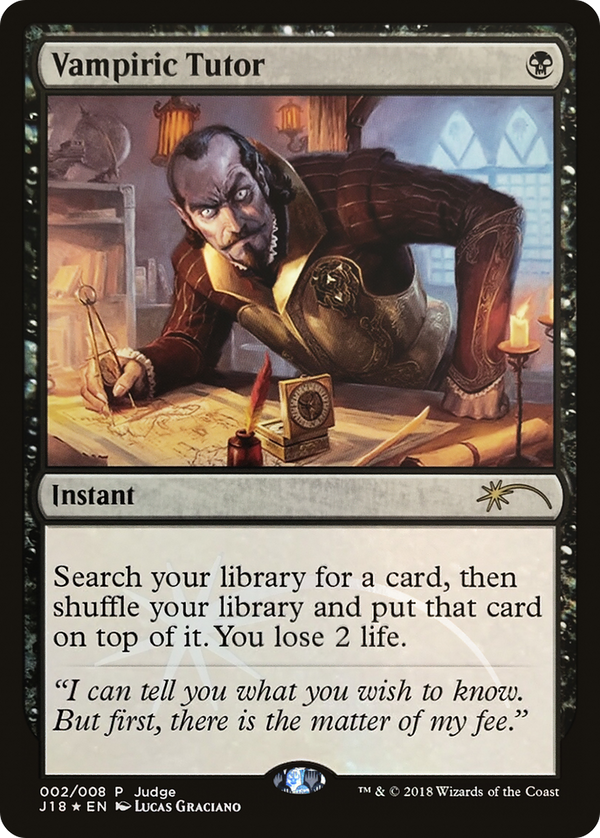 Vampiric Tutor (JDG-002) - Judge Gift Cards 2018 Foil