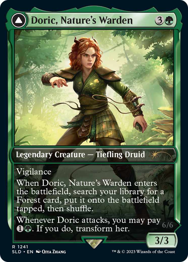 Casal, Lurkwood Pathfinder // Casal, Pathbreaker Owlbear (SLD-1241) - Secret Lair Drop