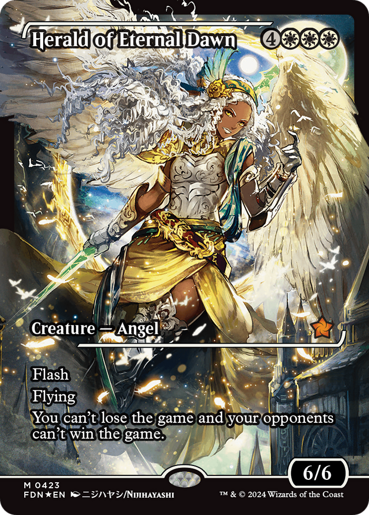 Herald of Eternal Dawn (FDN-423) - Foundations: (Showcase) Foil