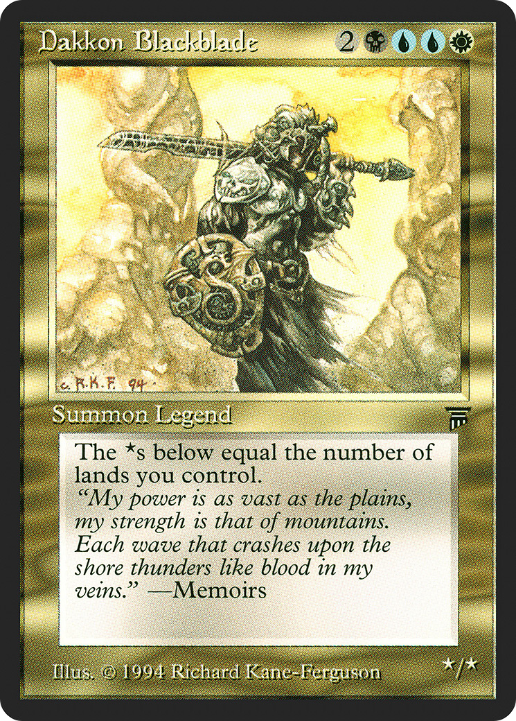 Dakkon Blackblade (LEG-225) - Legends