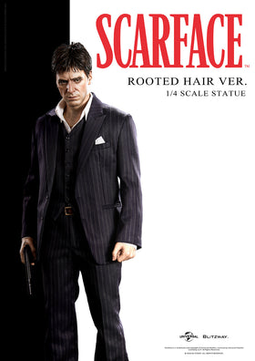 Blitzway Scarface Tony Montana (Rooted Hair Ver.) 1/4 Superb Scale Statue