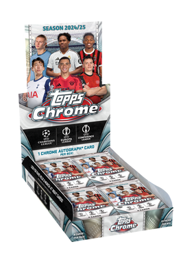 2024/25 Topps UEFA Club Competitions Chrome Soccer Hobby Box