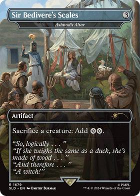 Ashnod's Altar (SLD-1679) - Secret Lair Drop / Sir Bedivere's Scales (Borderless) Foil
