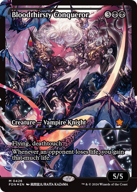 Bloodthirsty Conqueror (FDN-426) - Foundations: (Showcase) Foil