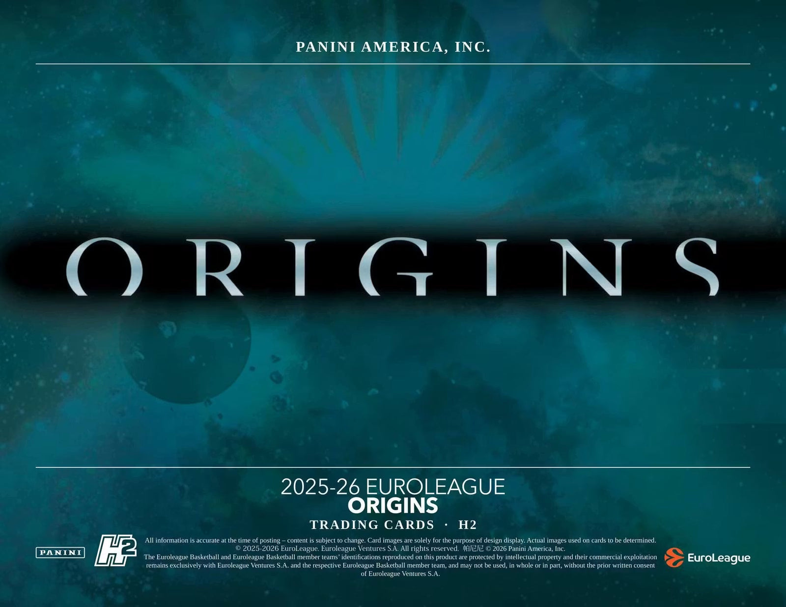 Sports: 2025/26 Panini Origins Euroleague Basketball H2