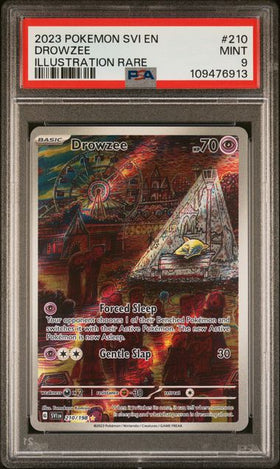 2023 POKEMON SVI EN-SCARLET & VIOLET DROWZEE ILLUSTRATION RARE #210 PSA 9