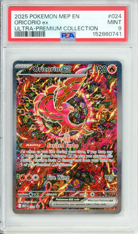 Pokemon Graded: Oricorio ex #24 UPC Promo (2025) Holo PSA 9