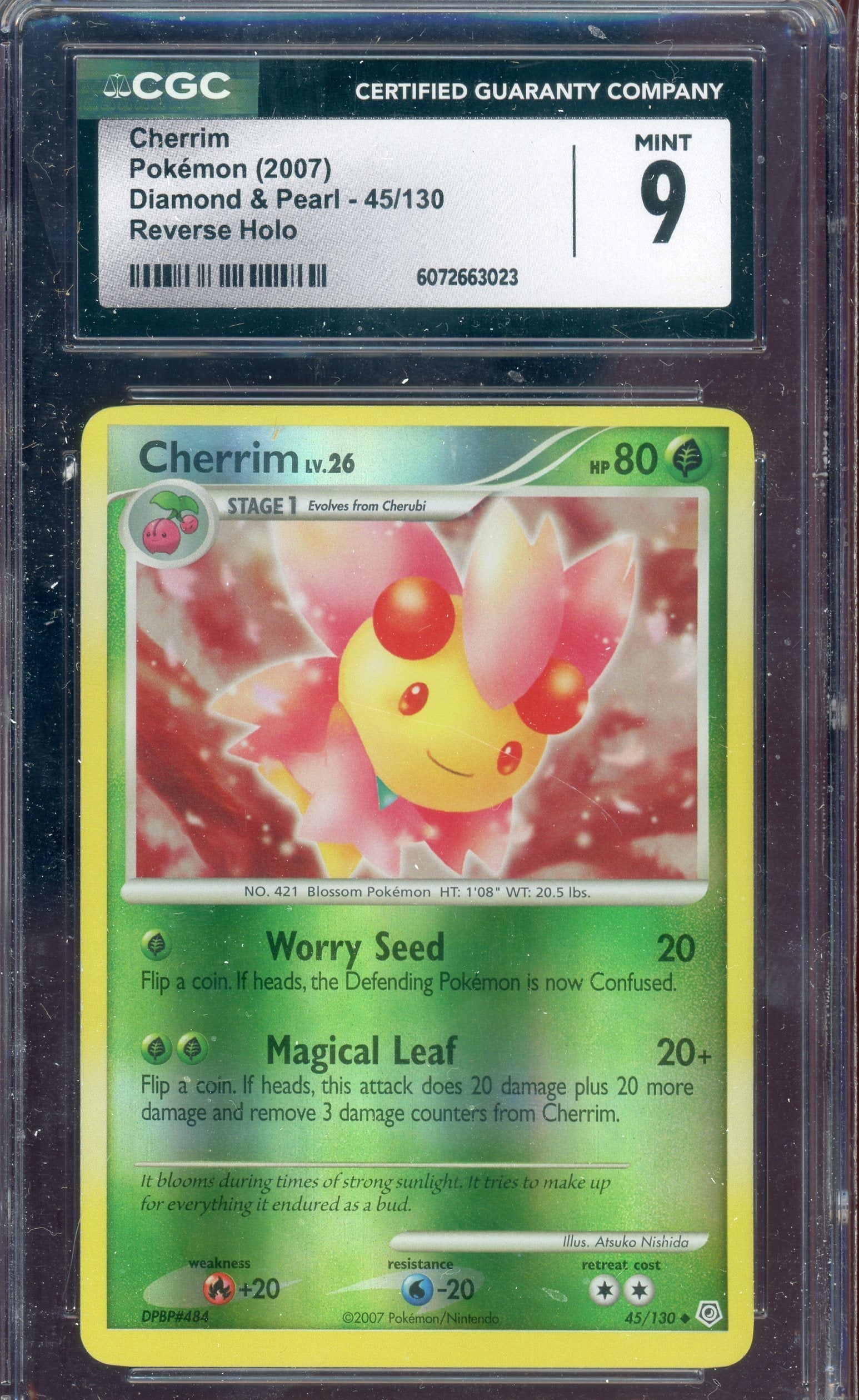 CGC 9 CHERRIM REVERSE HOLO
