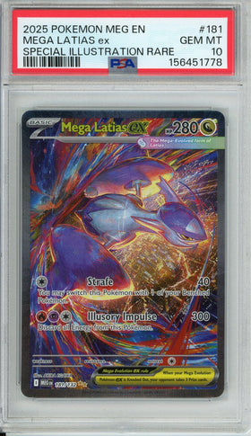 Pokemon Graded: Mega Latias ex 181/132 Mega Evolution (2025) SIR PSA 10