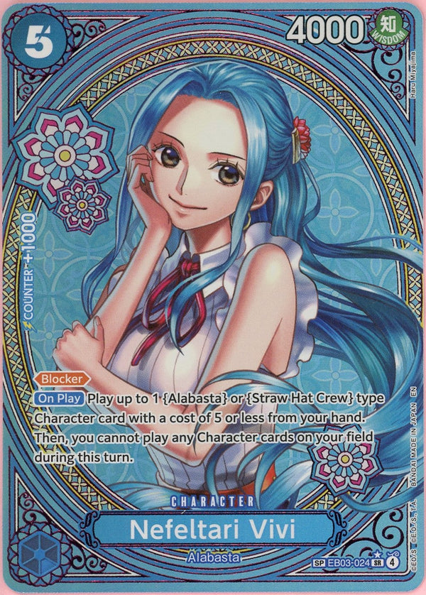 One Piece Single: Nefeltari Vivi SP EB03-024 Extra Booster Heroines Edition NM