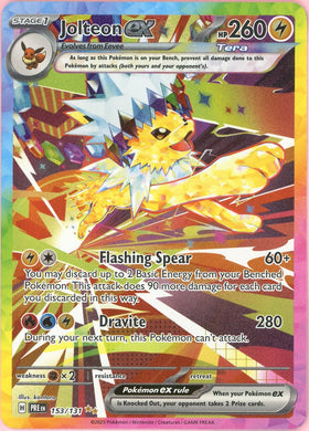 Pokemon Single: Jolteon ex 153/131 Prismatic Evolutions (2025) Holo SIR NM