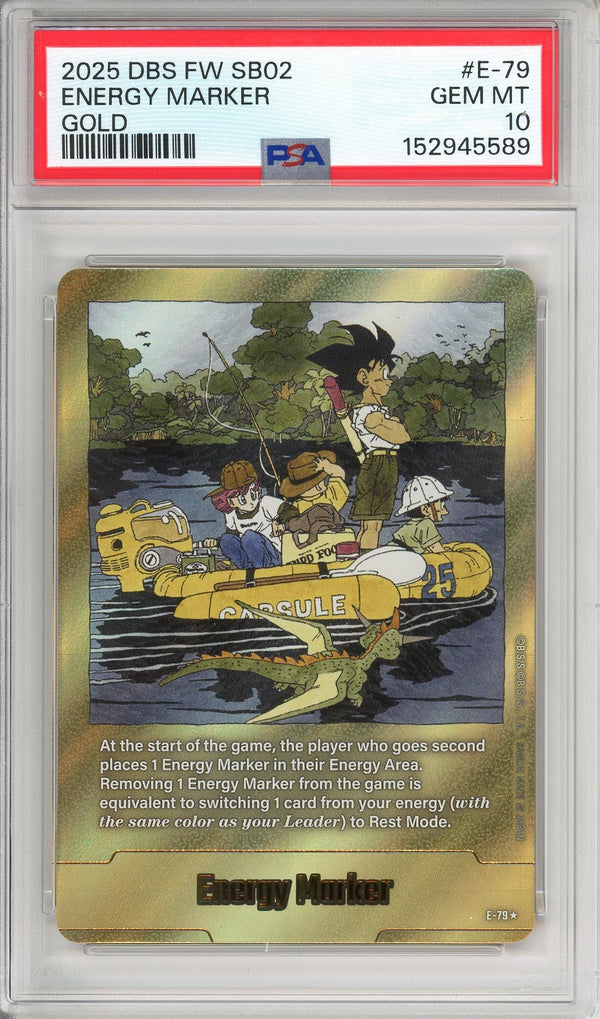 Dragon Ball Graded: Energy Marker E-79 Fusion World (2025) Gold PSA 10