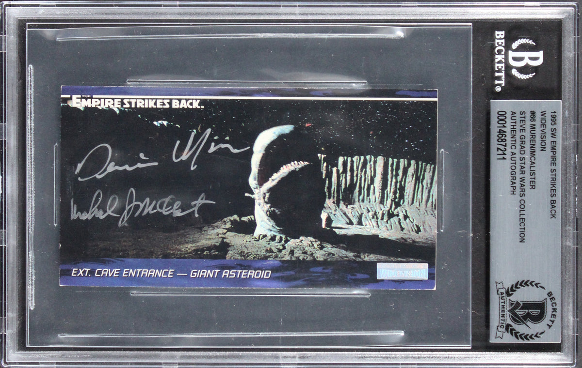 (2) Muren & McAlister Signed 1995 Star Wars ESB Widevision #86 Card BAS Slabbed
