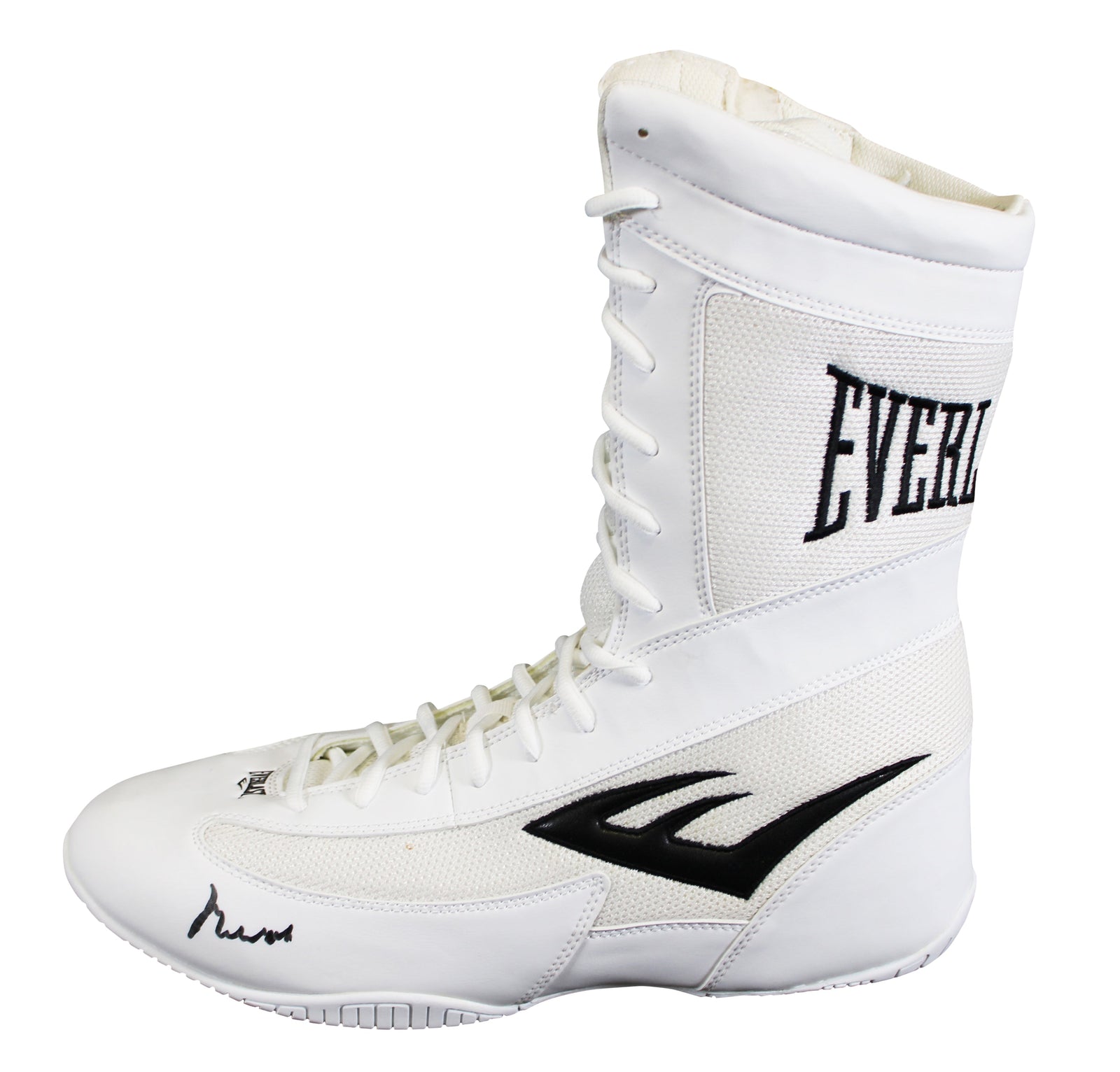 Muhammad Ali Signed White Everlast Boxing Shoe Size 13 Auto 10! PSA/DNA #4A54370
