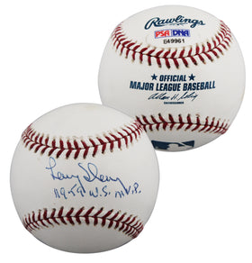Dodgers Larry Sherry "59 WS MVP" Signed Baseball Graded 9 Auto 9 PSA/DNA #E49961