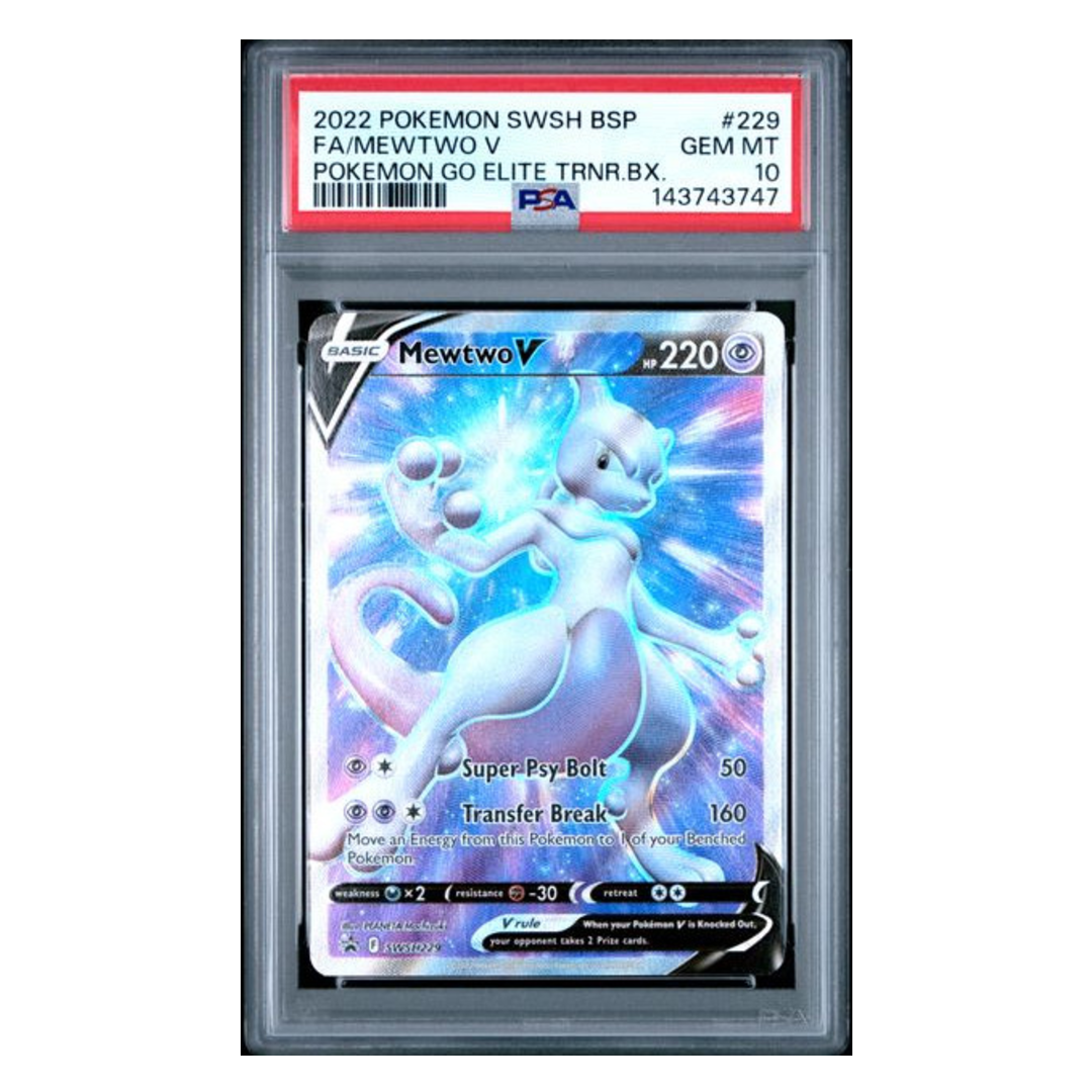 Mewtwo V #229 SWSH Black Star Promo PSA 10