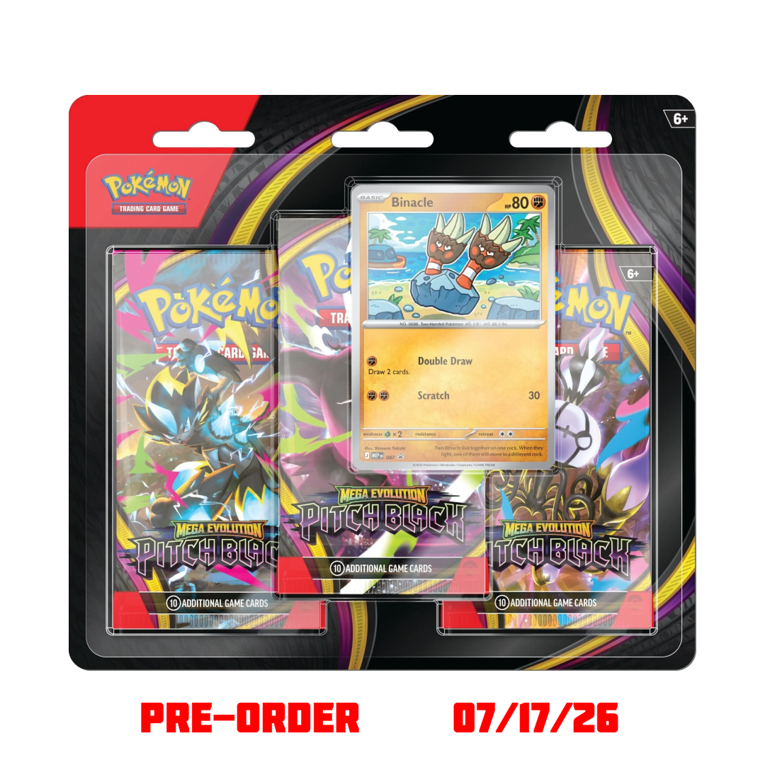 Mega Evolution: Pitch Black 3-Pack Blister (Early Bird Special)