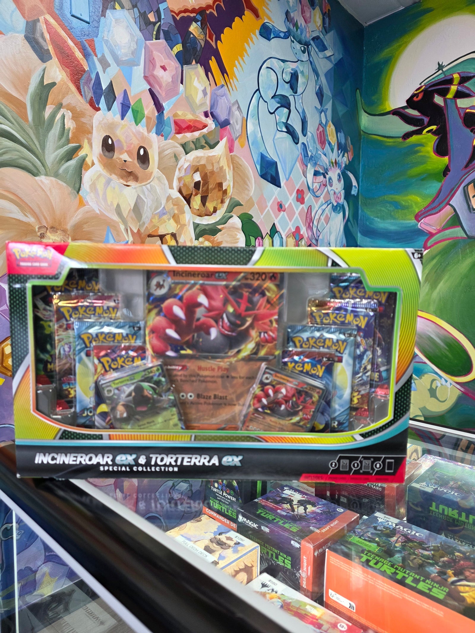 Pokemon incineroar ex & torterra ex special collection box