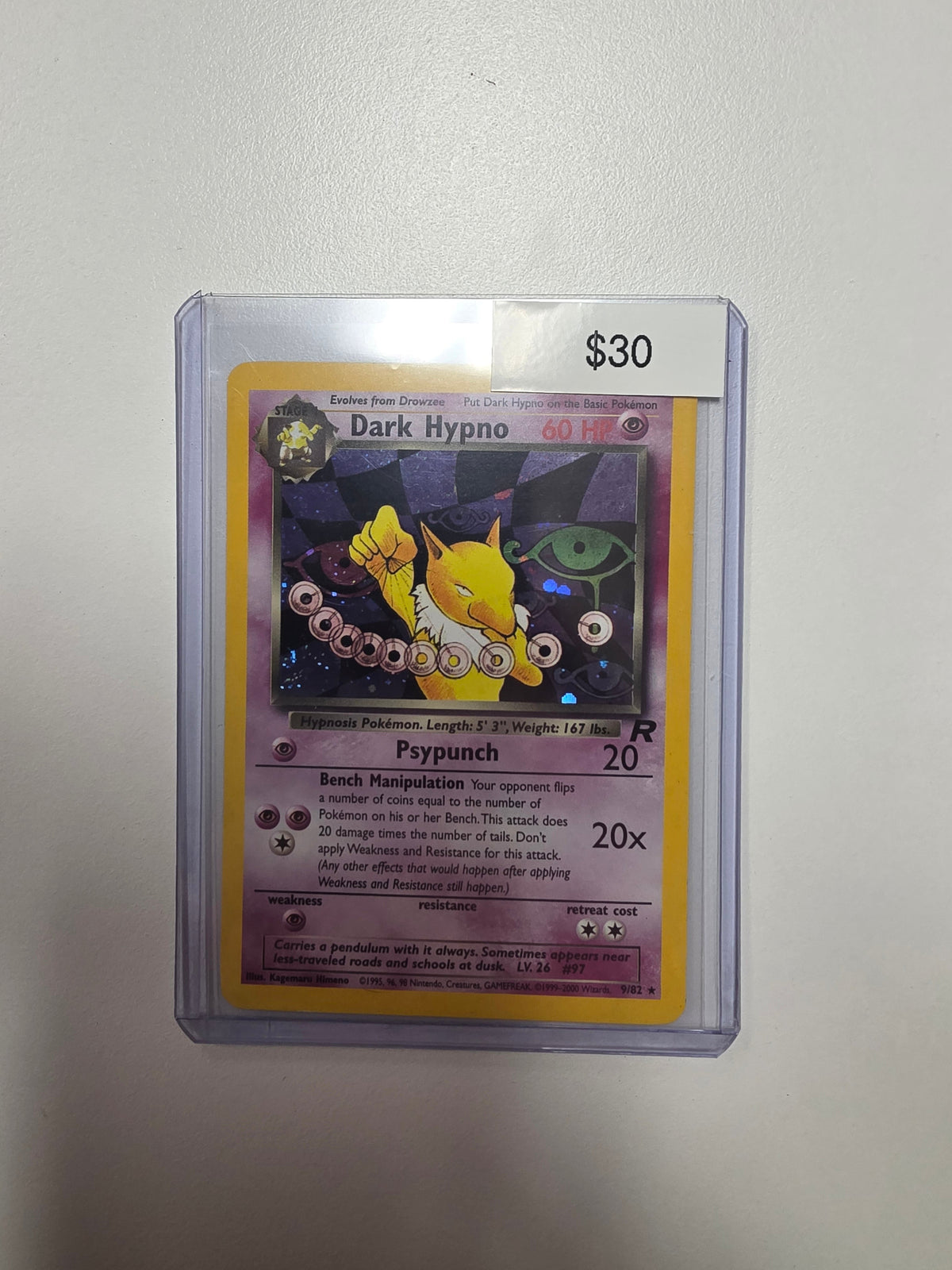 Pokemon Dark Hypno 9/82