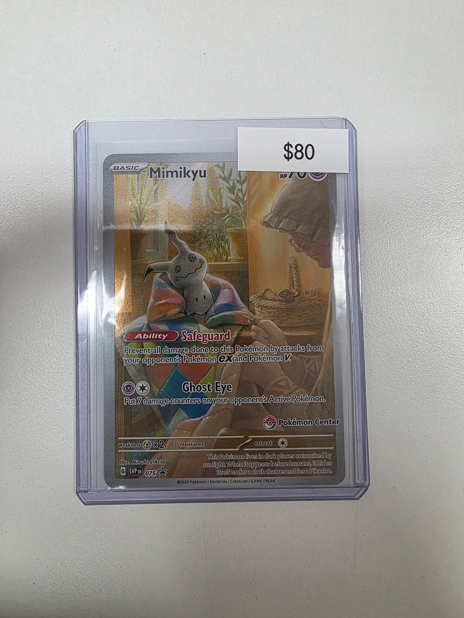 Pokemon Mimikyu Pokémon Center promo 075