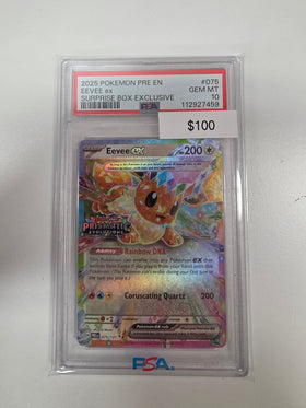 Pokemon Eevee ex Stamped 075/131 PSA 10