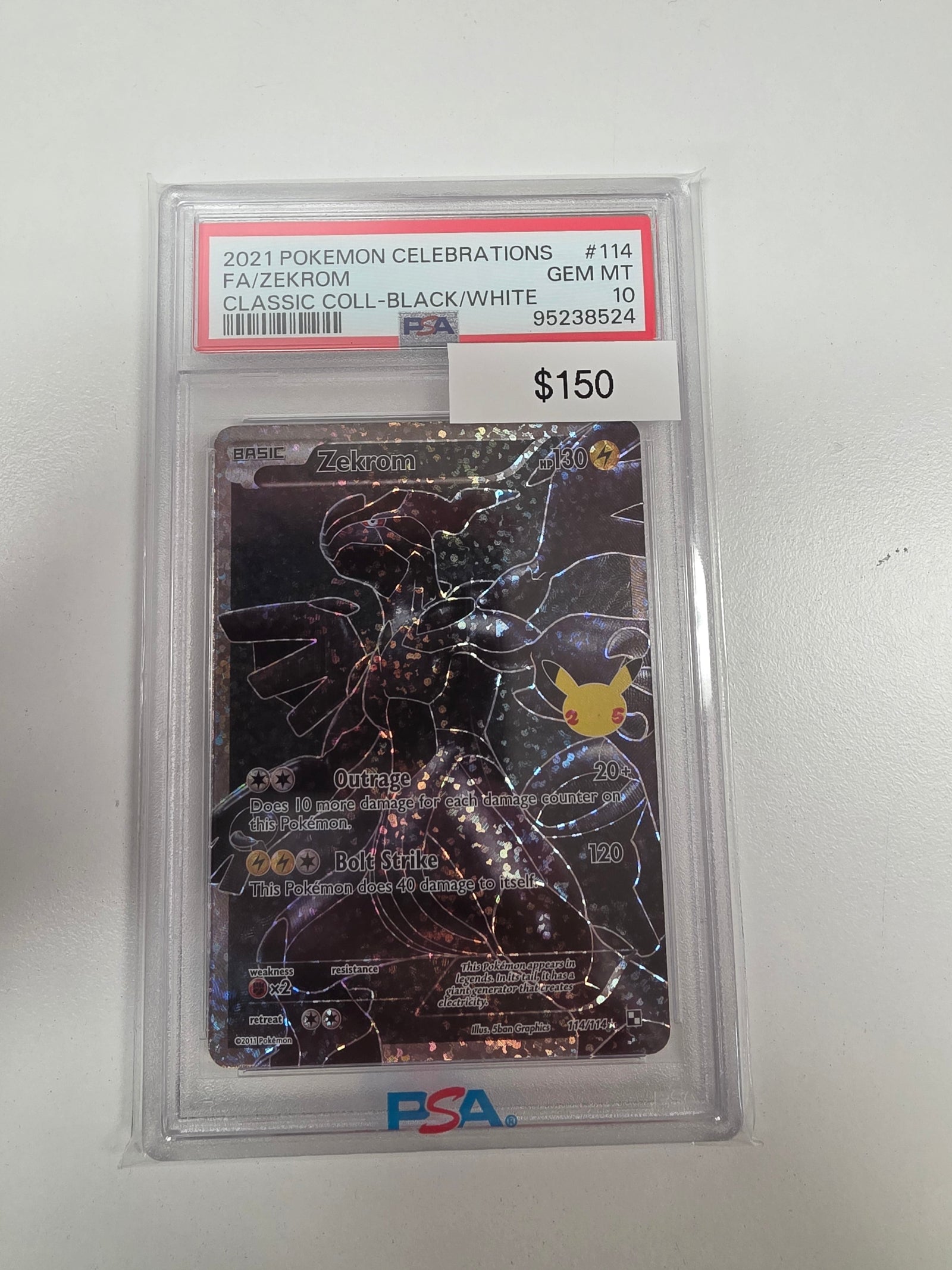 Pokemon Zekrom Celebrations 114/114 PSA 10