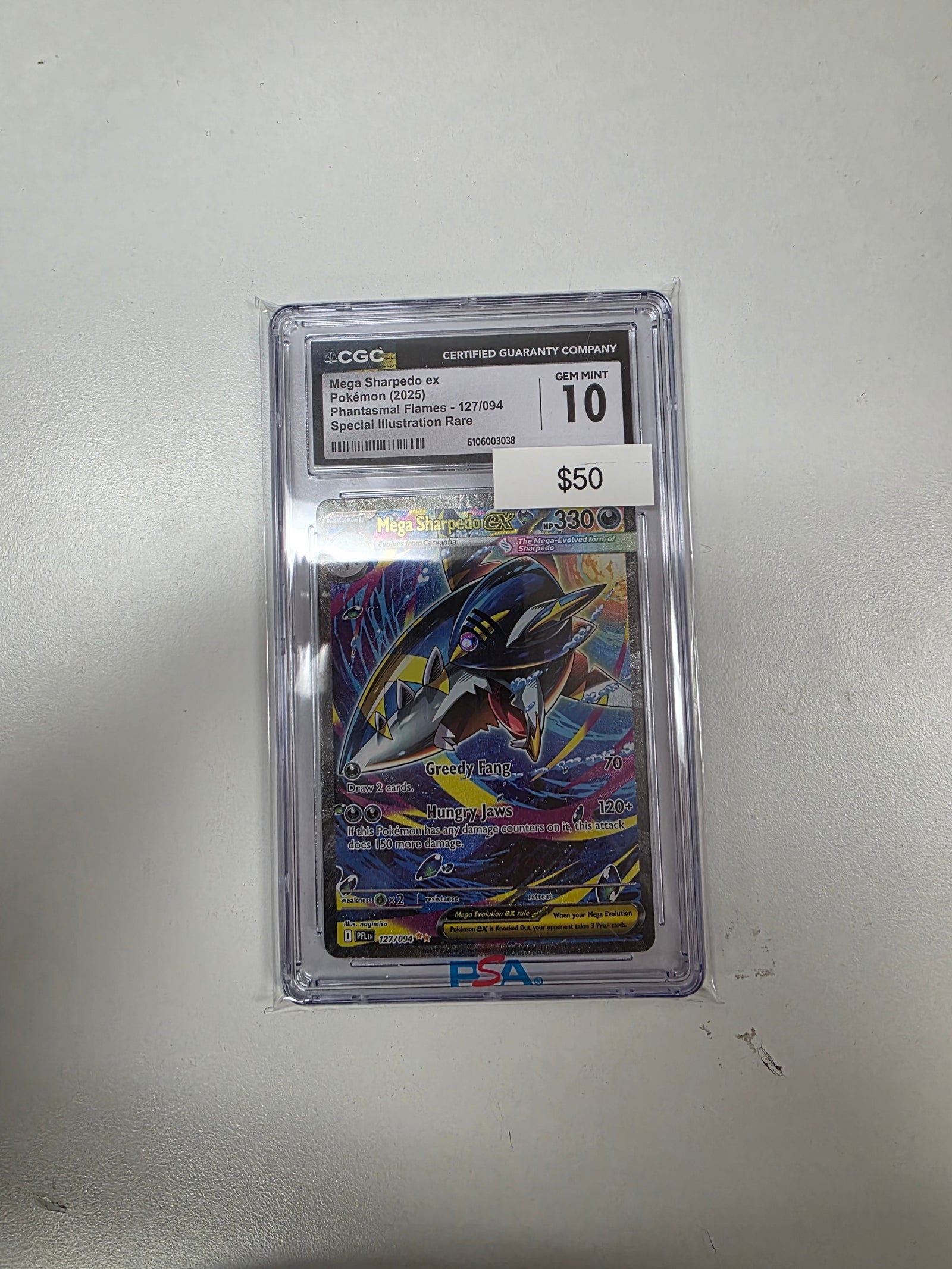 Pokemon Mega Sharpedo ex 127/094 CGC 10