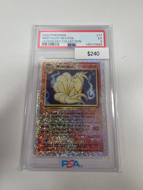 Pokemon Ninetales Legendary Collection RF 17/110 PSA 5